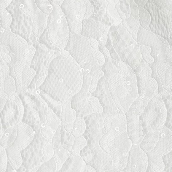 Ivory Sequin Lace & Chiffon Formal Gown - Picture 4 of 4